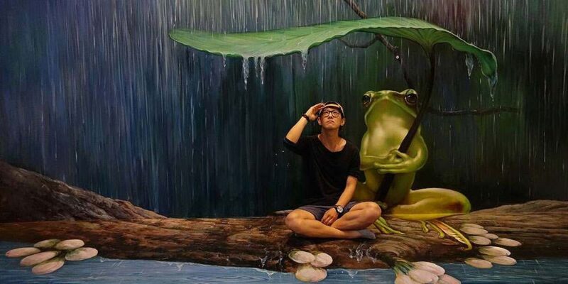 one of the 3d arts that you can pose in the art in paradise museum pattaya