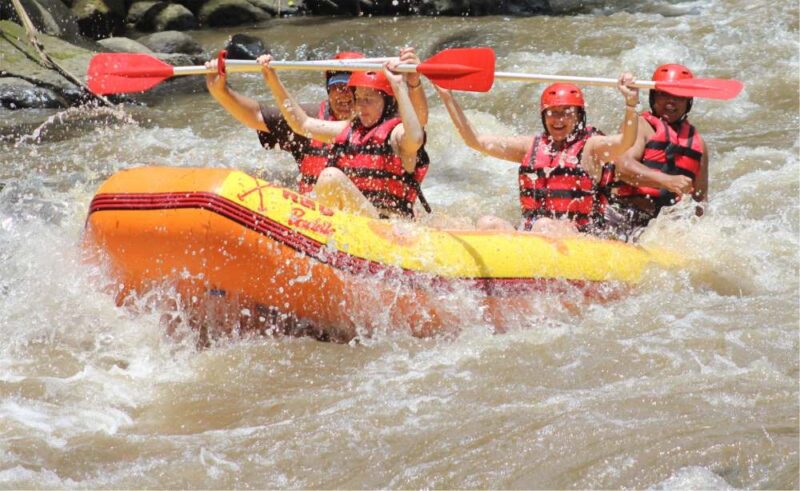 ayung white water rafting in bali indonesia