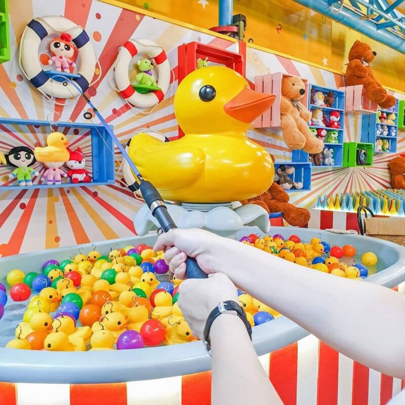 carnival games in the cosmo world theme park